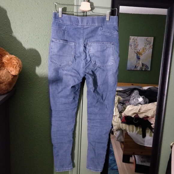 GUC FREE PEOPLE FEEL ALRIGHT SKINNY JEANS IN SIZE 28 INDIGO BLUE - Picture 2 of 8